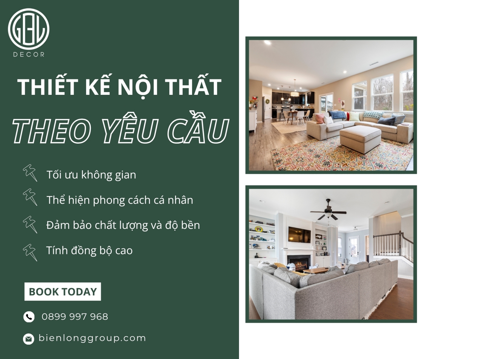 Nội thất theo yêu cầu tại Cần Thơ